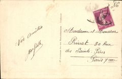 VINTAGE POSTCARD Poitiers Bedside of the Room of the Lost Steps Law courts