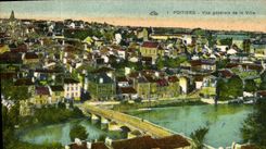 VINTAGE POSTCARD Poitiers View of the City