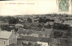 VINTAGE POSTCARD Poitiers New Bridge View
