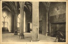 VINTAGE POSTCARD Poitiers Room of the Law courts