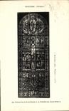 VINTAGE POSTCARD Poitiers the Stained glass of the Crucifixion to the Cathedral Saint Pierre