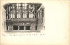 VINTAGE POSTCARD Poitiers Palate Justice Chemince of the Room of the Guards