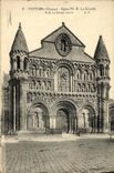 VINTAGE POSTCARD Poitiers Church Notre Dame la grande