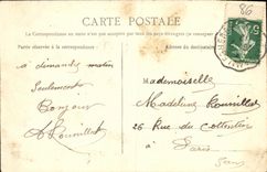 VINTAGE POSTCARD Poitiers L Main entrance of the Park of Blossac