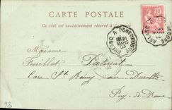 VINTAGE POSTCARD Poitiers Old room of the guards and Maubergeon turn