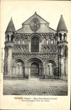 VINTAGE POSTCARD Poitiers Church Notre Dame la grande Western Principal Frontage