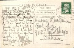 VINTAGE POSTCARD Poitiers Principal Frontage Oaest of Notre Dame la grande