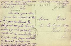 VINTAGE POSTCARD In the Marsh of Challans Skiffs flat Boats of which Maraichins are used for to sail on marshes TOP