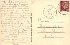 POSTAL Jard de la VENDIMIA en el mar L abadia del lugar de dios