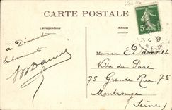 POSTAL Sion de la VENDIMIA el agujero del diablo