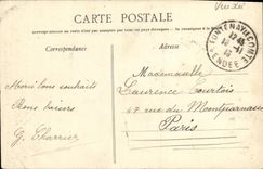 VINTAGE POSTCARD Fontenay the Count L Town hall