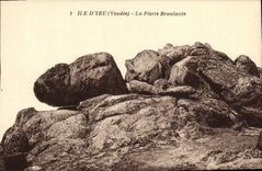 VINTAGE POSTCARD Island D Yeu Pierre Shaking