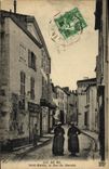 VINTAGE POSTCARD Island D Holy Yeu Martin the Street of the Market Women Folklore