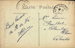 Isla D Yeu santo Martin de la POSTAL de la VENDIMIA la calle del folklore de las mujeres del mercado