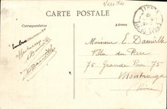 VINTAGE POSTCARD St Gillis Croix de Vie Effect of vagueness close to the rocks to Pilours