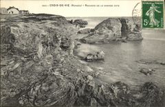 St Gil de la POSTAL de la VENDIMIA en rocas de la vida de la gran dimension
