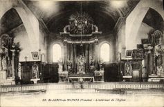 CPA St Jean de Monts L Interieur de L Eglise