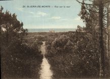 CPA St Jean de Monts Vue sur la Mer