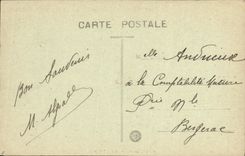 El puente de Sorgues de la POSTAL de la VENDIMIA en L Ouvez y entrada de la ciudad dimensiona norteno