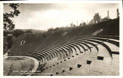 VINTAGE POSTCARD Vaison the Roman the ancient theater steps