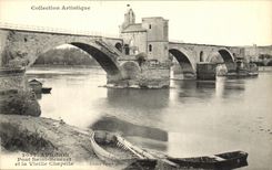 Puente santo Benezet de Avignon de la POSTAL de la VENDIMIA y la camara acorazada vieja