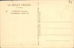 POSTAL Avignon de la VENDIMIA el gran cubo de la catedral