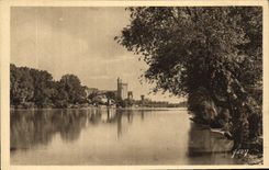 POSTAL Avignon de la VENDIMIA la vuelta de Rhone de Felipe el hermoso