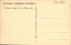 POSTAL Avignon de la VENDIMIA la vuelta de Rhone de Felipe el hermoso