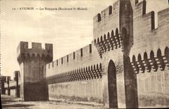 POSTAL Avignon de la VENDIMIA el St Miguel del bulevar de las paredes
