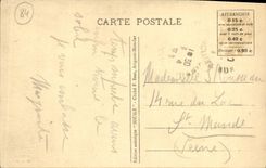 Paladar de Avignon de la POSTAL de la VENDIMIA de los papas Principalepartie Frontage del paladar construido debajo de VI clemente