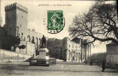 POSTAL Avignon de la VENDIMIA el paladar de los papas