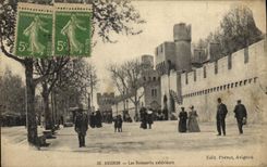 POSTAL Avignon de la VENDIMIA las paredes de Exterleurs