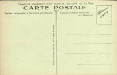 Paladar de Avignon de la POSTAL de la VENDIMIA de los papas Western Frontage