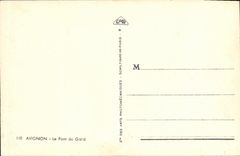 POSTAL Avignon de la VENDIMIA el puente de Gard