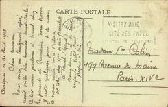 POSTAL Avignon de la VENDIMIA el St Benezet del puente