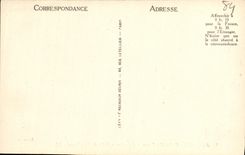 La POSTAL Avignon Palais de la VENDIMIA de los papas Interior Room de L va abajo para la audiencia