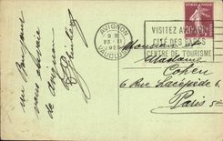 POSTAL Avignon de la VENDIMIA el paladar de los papas Northern Frontage