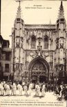 Camarguais de los caballos del Saint Pierre de Avignon Eglise de la POSTAL de la VENDIMIA