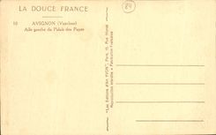 Izquierda de Avignon de la POSTAL de la VENDIMIA del paladar de papas