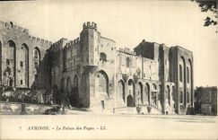 POSTAL Avignon de la VENDIMIA el paladar de los papas