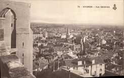 Opinion de Avignon de la POSTAL de la VENDIMIA