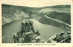 VINTAGE POSTCARD the High Vosges the Rock Of Hans and the White Lake