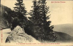VINTAGE POSTCARD the High Vosges In Schlucht seen from on the valley of Munster