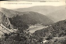 VINTAGE POSTCARD Lake Schiessrotried Seen Of the Rocks of Spitzkopfe
