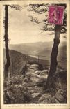 VINTAGE POSTCARD Schlucht View point of the source and the valley of Munster