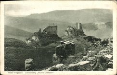 VINTAGE POSTCARD Mittel Vogesen Ruins Dreistein