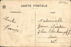 Collares de la POSTAL de la VENDIMIA de los Vosges cerca del collar de alto Jacques una esquina de las rocas del diablo