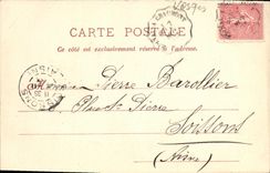 Mercados de Mirecourt de la POSTAL de la VENDIMIA