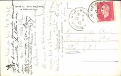 VINTAGE POSTCARD Road Of the Peaks the Valley of the Lakes