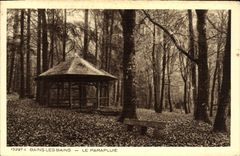 VINTAGE POSTCARD Baths Les Bains the Umbrella